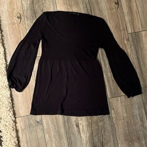 Womens the limited super soft navy blue ribbed top sweater XS